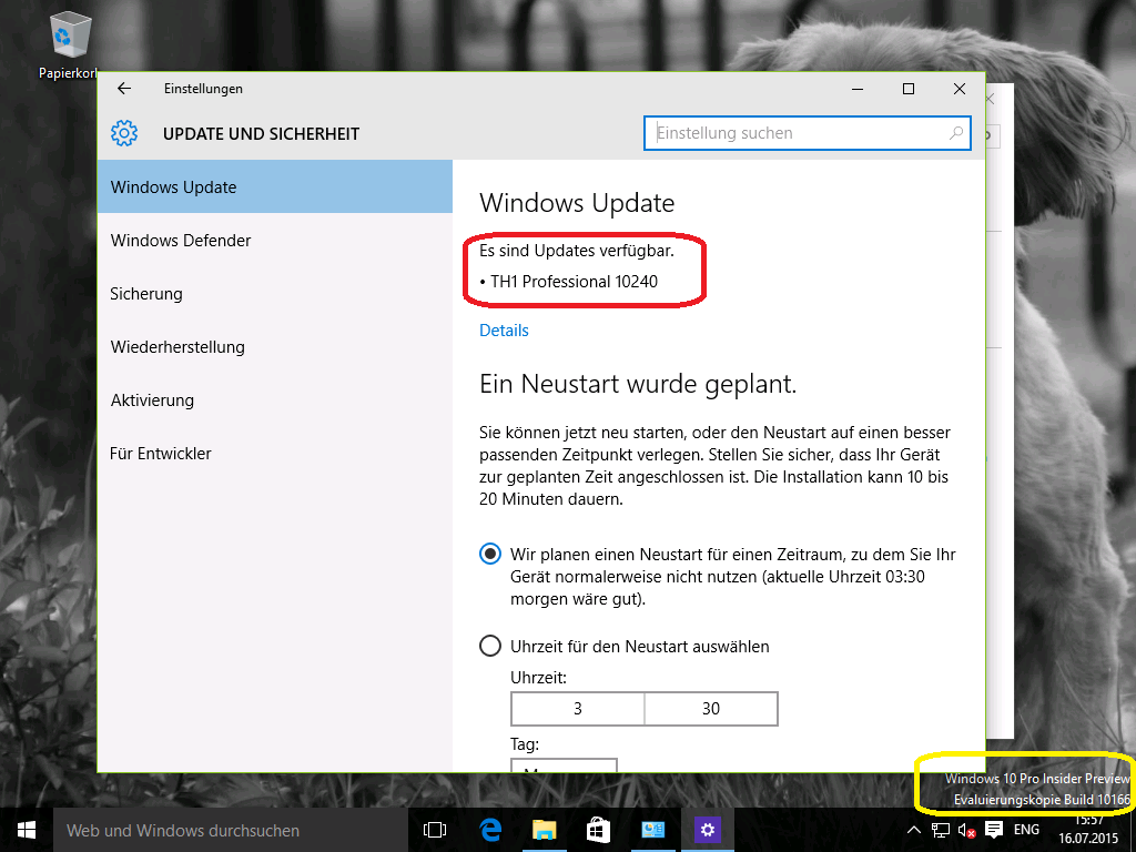 Ppedv Team Blog Windows 10 Wird In Rtm Build 10240 An Insider Ausgerollt